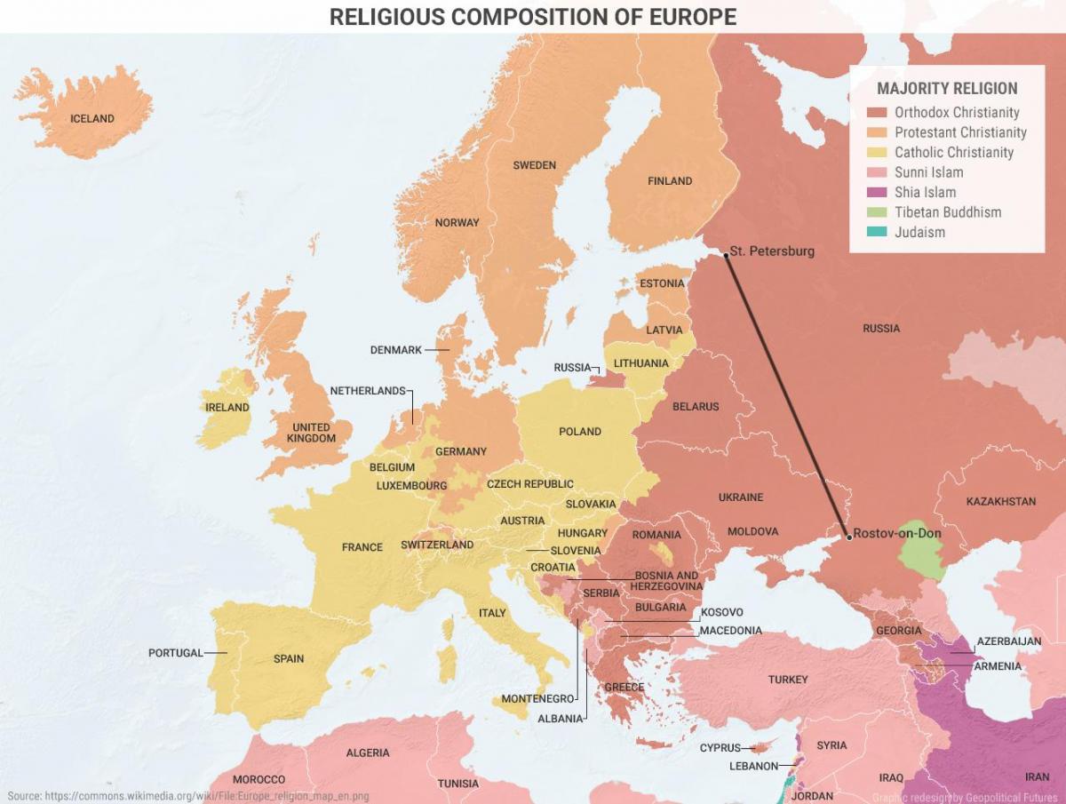 mapa Albánsko náboženstvo