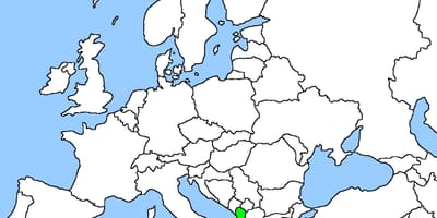 Mapa Albánia mapa umiestnenia