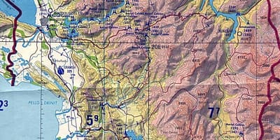 Mapa Albánsko geografia