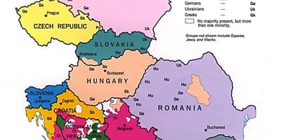 Etnická mapa Albánsko